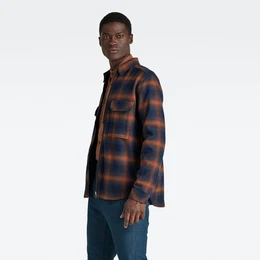 Check Zip Reg Overshirt D20667-c904-c755