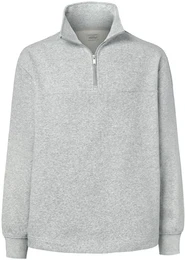 - Sweat-Troyer - Grau/Meliert - Gr.: S - grau - S