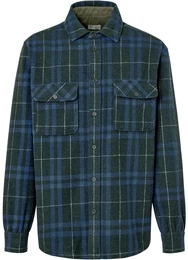 - Flanell-Hemdjacke - Blau/Kariert - Gr.: 3XL - blau - 3XL