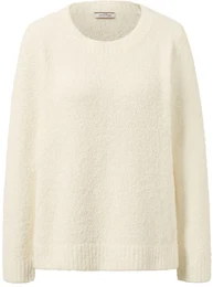 - Kuschel-Sweater - Weiss - Gr.: M - wei - M 40/42
