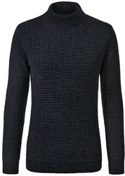 Tchibo Strickpullover Dunkelblau Dunkelblau/blau