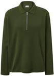 Tchibo Langarm-Poloshirt Khaki Khaki/grn