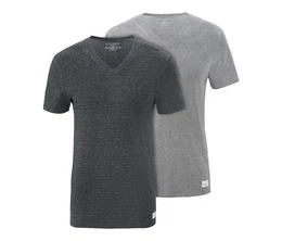 2 T-Shirts mit V-Ausschnitt