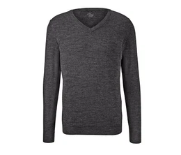 Merino-Pullover mit V-Ausschnitt