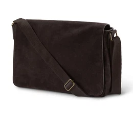 Veloursleder-Crossbag
