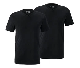 2 T-Shirts mit V-Ausschnitt