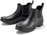 Schwarze und weiße Stiefeletten image