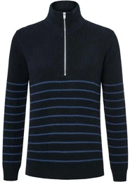 - Troyer-Pullover - Blau/Gestreift - Gr.: XXL - blau - XXL