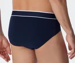 - 3 SCHIESSER Rio-Slips mit Bio-Baumwolle - Dunkelblau - Gr.: M/5 - blau - M/5