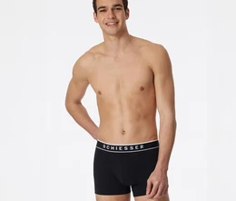 - 3 SCHIESSER Shorts mit Bio-Baumwolle - Schwarz - Gr.: XXL/8 - schwarz - XXL/8