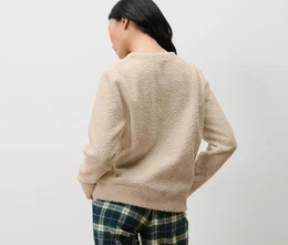 - Kuschel-Sweater - Creme - Gr.: XL - wei - XL 48/50