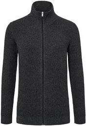 - Strickjacke - Anthrazit/Meliert - Gr.: XL - grau - XL