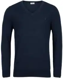 - Leinen-Pullover - Dunkelblau - Gr.: 4XL - blau - 4XL