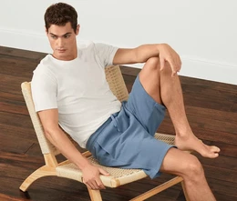 - Kurze Sweathose - Blau - Gr.: XL - blau - XL 56/58