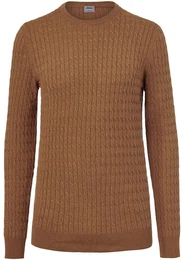 - Strickpullover - Senfgelb/Meliert - Gr.: S - gelb - S