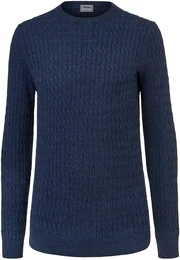 - Strickpullover - Blau/Meliert - Gr.: XL - blau - XL