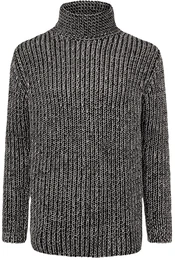 - Grobstrickpullover mit Rollkragen - Schwarz - Gr.: S - schwarz - S