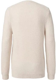- Strickpullover - Creme - Gr.: M - wei - M