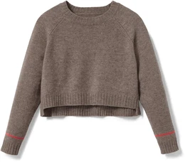 - Strickpullover mit RWS-Wolle - Hellbraun - Kinder - Gr.: 134/140 - braun - 134/140