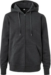 - Kapuzenjacke - Anthrazit/Meliert - Gr.: L - grau - L