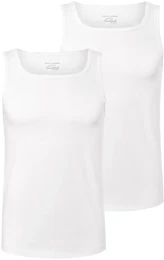 - 2 Jersey-Unterhemden mit COOLMAX - Weiss - Gr.: M/5 - wei - M/5