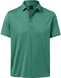 - Funktions-Poloshirt - Grn/Meliert - Gr.: L - grn - L