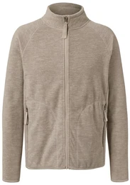 - Fleecejacke - Grau-Beige - Gr.: L - grau-beige - L