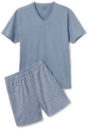 - Shorty-Pyjama - Hellblau - Gr.: 5XL - blau - 5XL