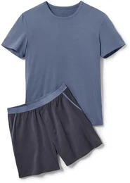- Shorty-Pyjama mit Modal - Anthrazit - Gr.: XL - grau - XL