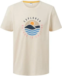 - T-Shirt mit Print - Offwhite - Gr.: M - offwhite - M