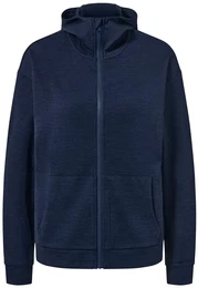 - Kapuzenjacke mit RWS-lizenzierter Wolle - Dunkelblau/Meliert - Gr.: M - blau - M