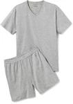 Tchibo Shorty-Pyjama Grau/Meliert