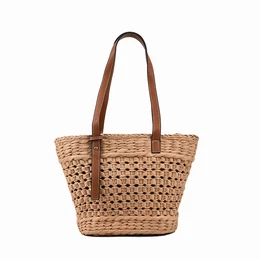 Women' Woven Bag, Trendy Shoulder Bag For Travel, All- Bag For Beach