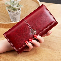 Trendy Bifold Pu Leather Wallet, Multi-card Slots Card Holder, Perfect Women Purse For Daily Use