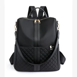 Fashion Quilted Backpack Purse, Anti-theft Convertible Travel Daypack, Women's Casual School