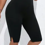 Černé a zlaté kalhoty ve velkých velikostech image