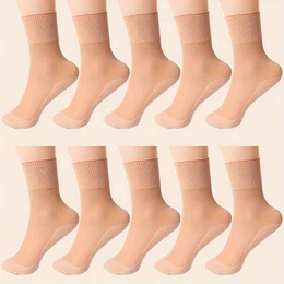 10 Pairs/20 Pairs Of Stockings Stockings Women's Summer Ultra Thin Bottom Sweat Absorption Spring And Autumn Non-slip Loose Socks Month Socks
