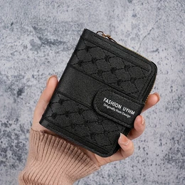 's Embossed Pattern, , , Continental Form , Lined, Zip - Large ,