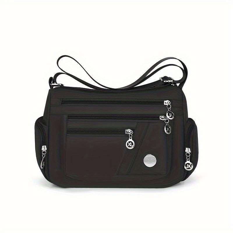 Simcat Crossbody-Tasche Damen – Nylon, Wasserdicht, Viele Taschen, Verstellbarer Gurt, Mehrere Farben