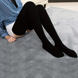 Solid Thigh High Stockings, Warm Over The Knee Socks, Women's Stockings & Hosiery