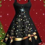 Šaty móda pro plnoštíhlé na Vánoce image