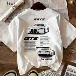Women's T-shirts Car Printing Casual Clothing