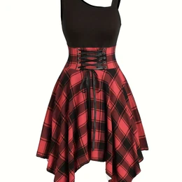 Weihnachten Langarm Cocktailkleid Vintage Rockabilly Kleider Mit Lustig