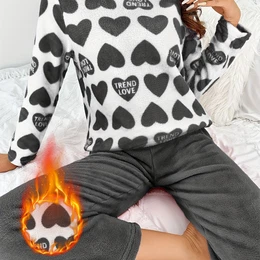 M/L - Dames - Fleece - Warm - Winterkleding Huispakken