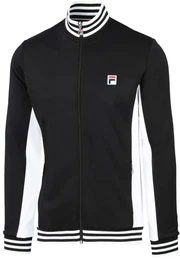 Sportjacke Olaf Classic Retrolook schwarz/weiss Herren
