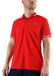 Tennis-Polo Piro rot Herren