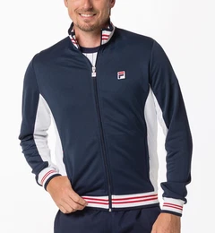 Sportjacke Ole Functional Classic Retrolook navyblau/weiss Herren
