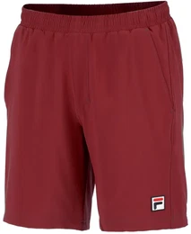Tennishose Short Santana (4-Wege-Stretch, atmungsaktiv) kurz burgundrot Herren