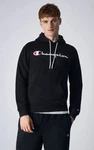 Champion Kapuzenpullover Hooded Sweatshirt Big Logo Print schwarz