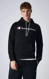Kapuzenpullover (Fleece-Hoodie) Big Logo Print schwarz Herren